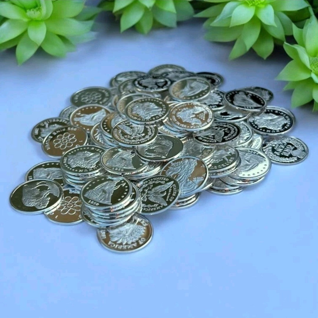 50x PURE .999 Fine Silver Rounds Bullion Estate Lot Amazing Designs