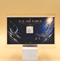 US Air Force w/ Genuine 1g Valcambi Suisse .999 Fine Silver Bar Collectible Card