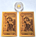 24k Pure Gold Lady Liberty Coin .9999 Fine Gold Round + 2 FREE Idaho Goldbacks