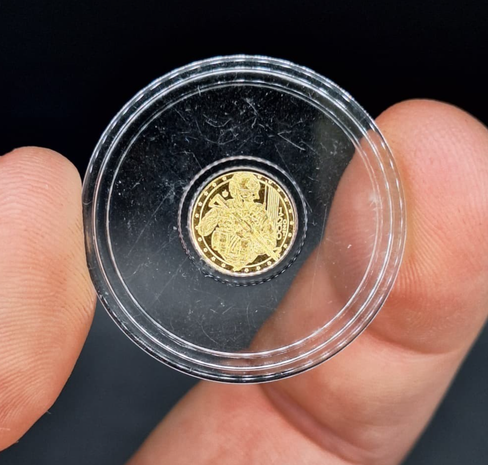 TACTICAL SKELETON - 1/200 oz .9999 Fine Gold Round by Monarch