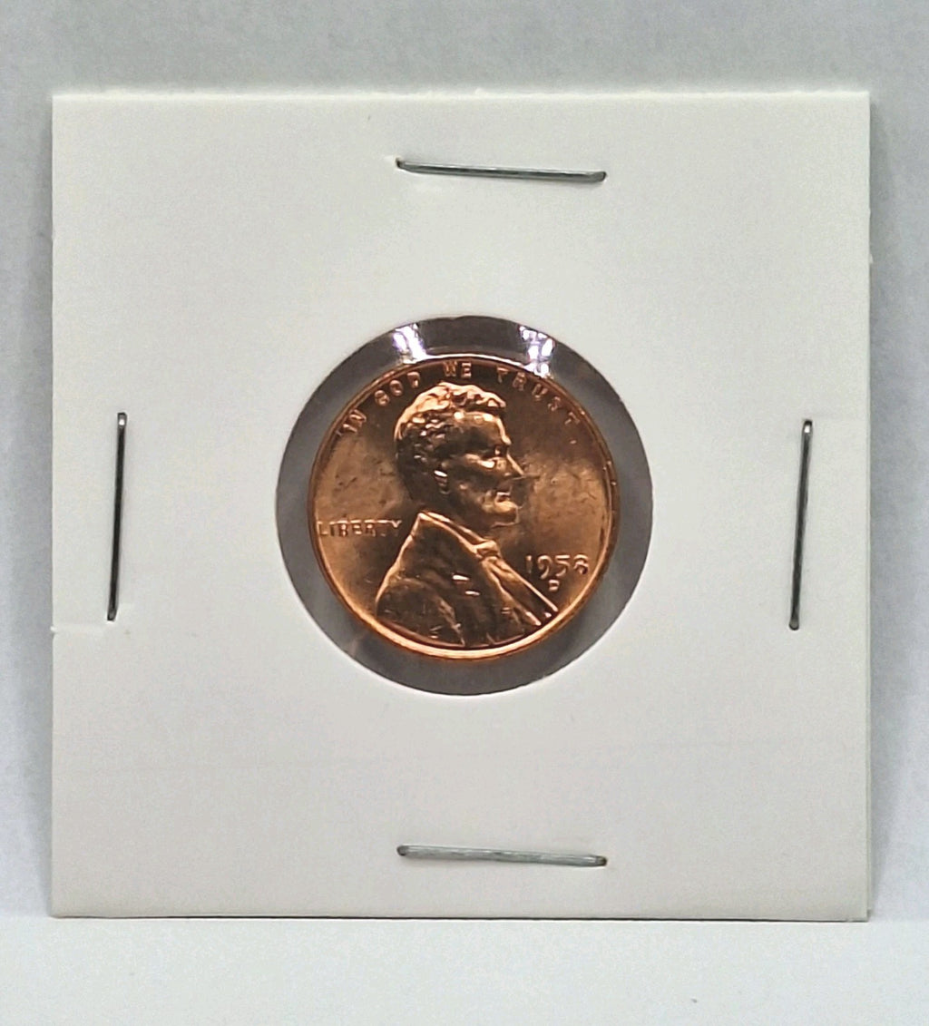 Lincoln Wheat Penny Cent BU Uncirculated - Brilliant Coin in Protective Holder