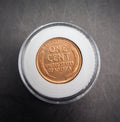 Lincoln Wheat Penny Cent BU Uncirculated - Brilliant Coin in Hard Case