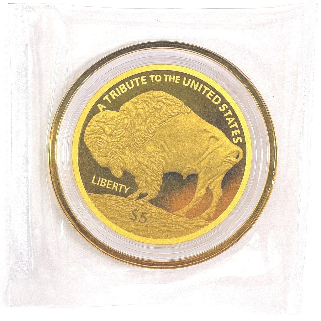 2026 Cook Islands Indian Buffalo $5 .9999 Fine Gold Coin 24k Pure Gold