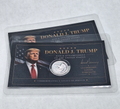 2x - Donald J Trump Tribute Card w/ Genuine 1g .999 Fine Silver Prospector Round