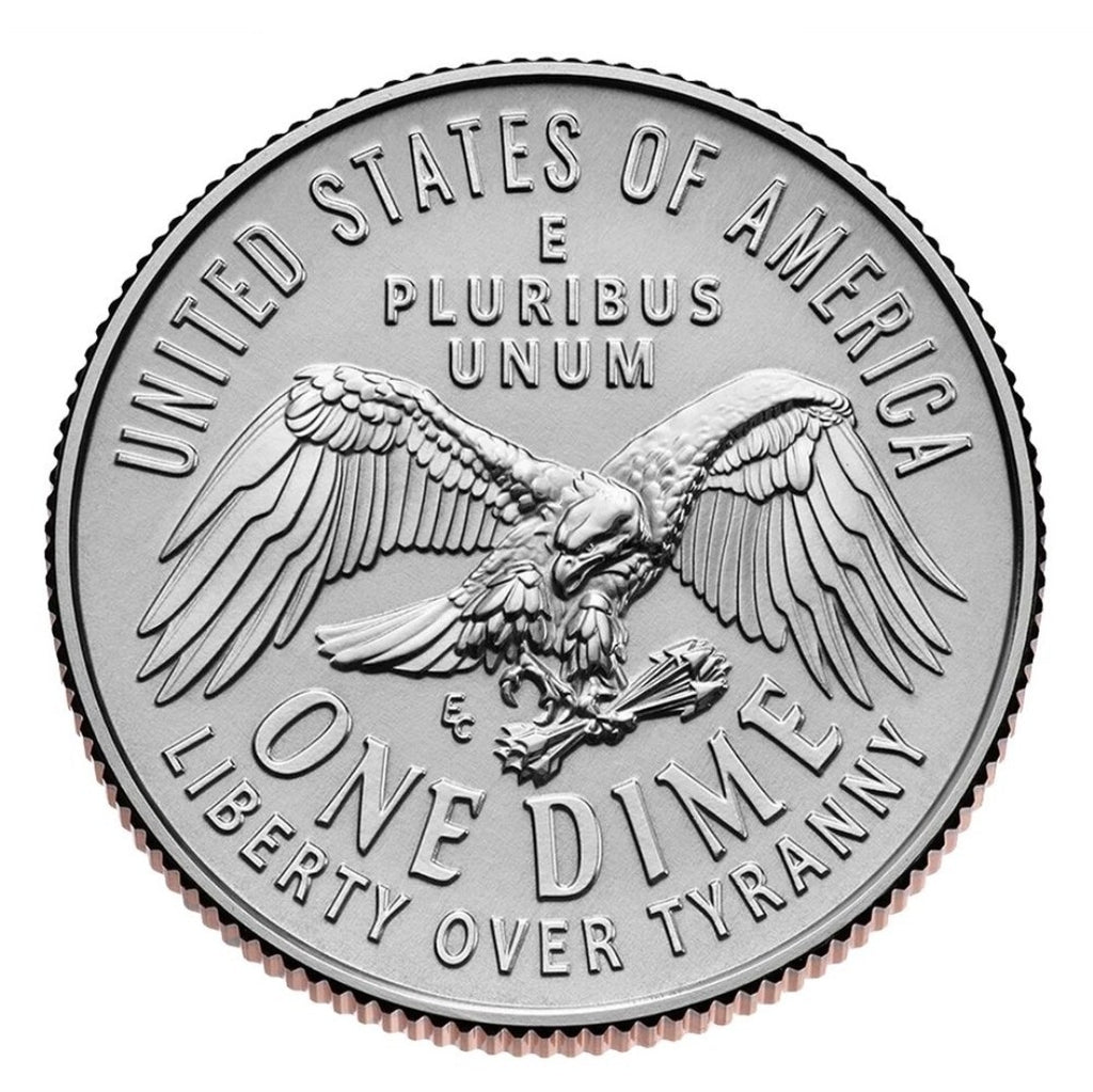 2026 P&D Mint Emerging Liberty Dime 50-Coin Rolls Lot 2 Rolls