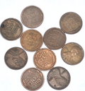 LOT 10 - 1909-1958 - Random Date Lincoln Wheat Penny - Free Shipping Circulated