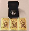 1oz .999 Silver TPUSA Charlie Kirk Coin w/ Case + 3 BONUS Idaho Goldbacks!