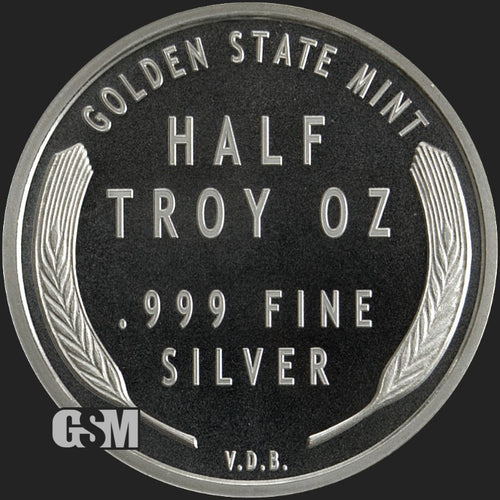 1/2 oz Lincoln Wheat Fractional Silver Round