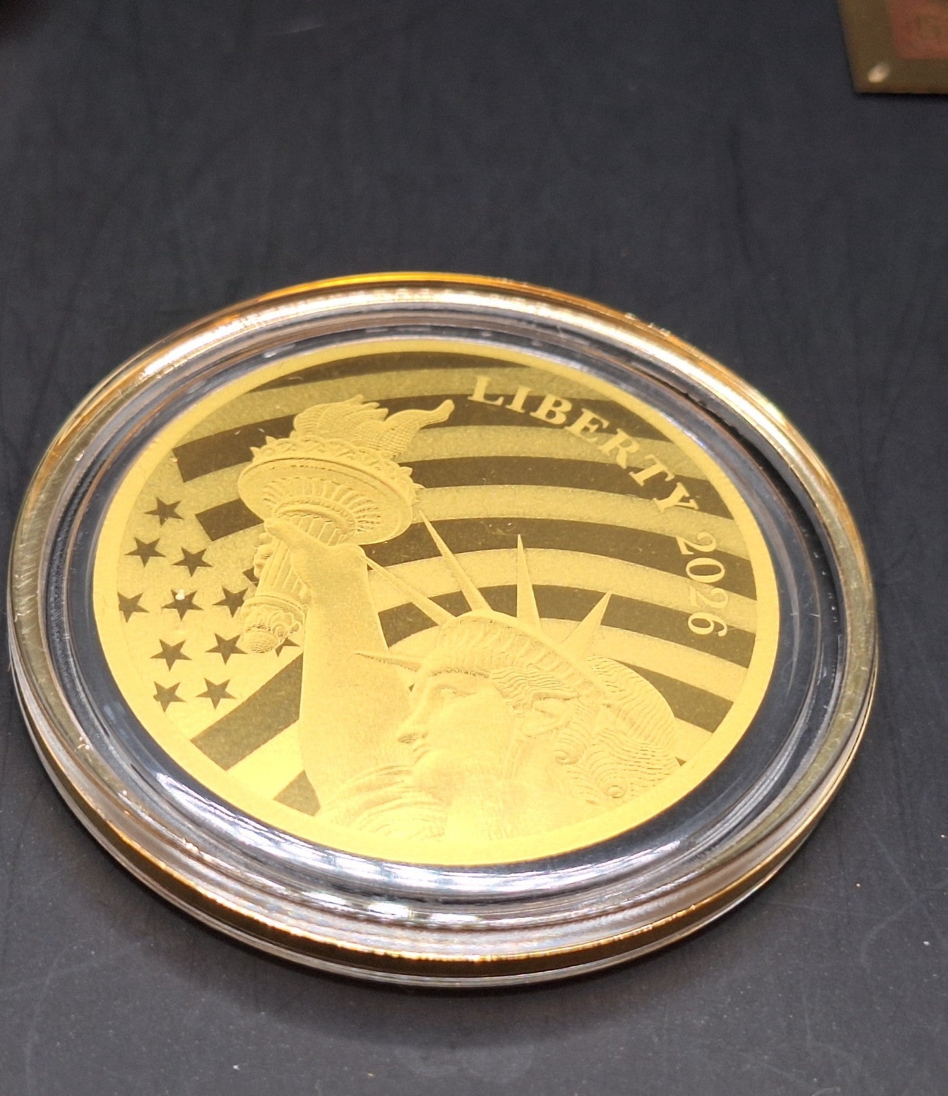 Deluxe Gold Collection Statue of Liberty Gold Coin, Goldback & Gold Flakes