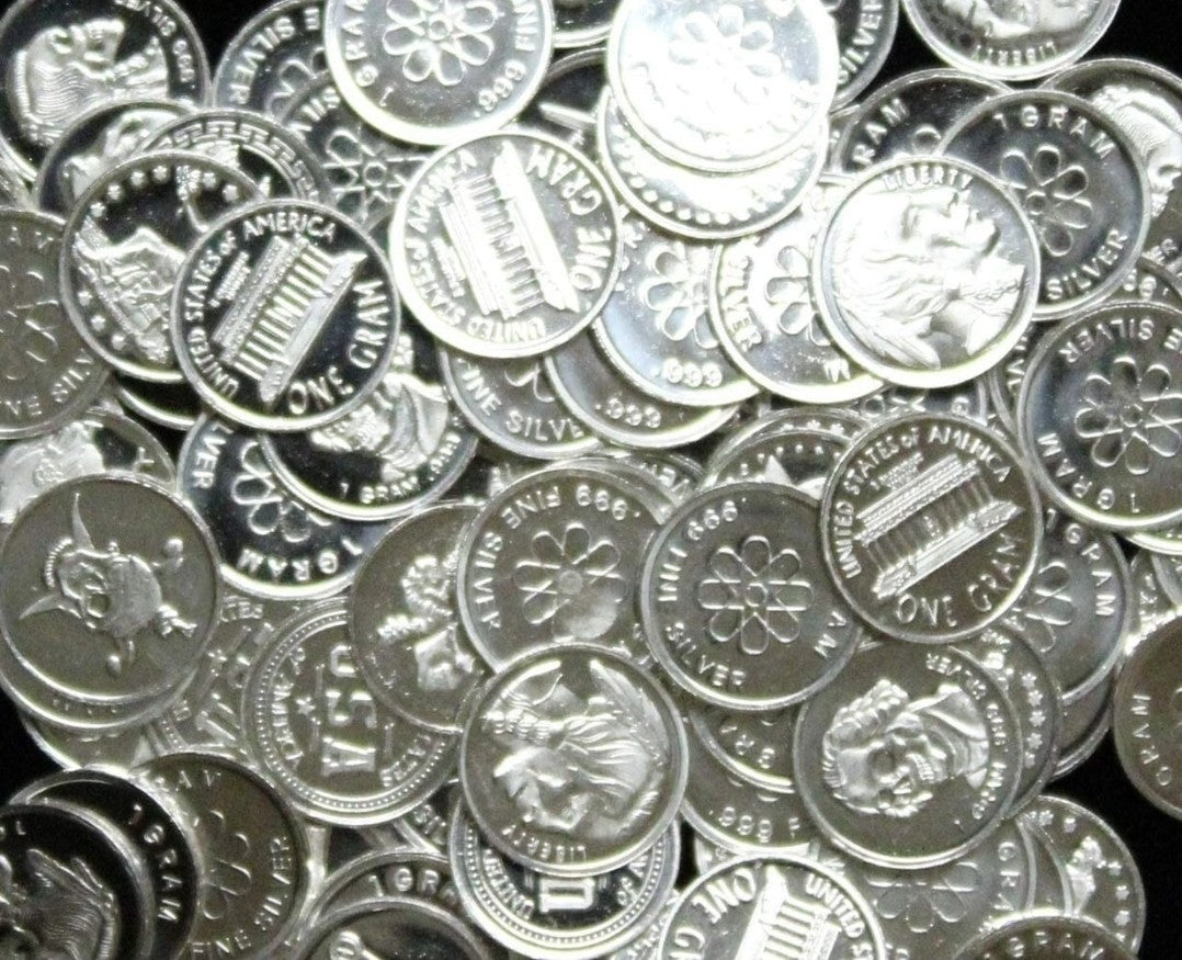 Lot 20x Pure .999 Fine Silver Rounds Premium New Bullion Estate Coin Designs