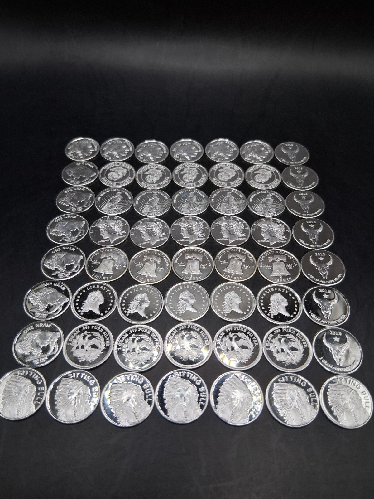 Lot 45 x Pure .999 Fine Silver Rounds Premium New Bullion Estate Coin Designs 🔥