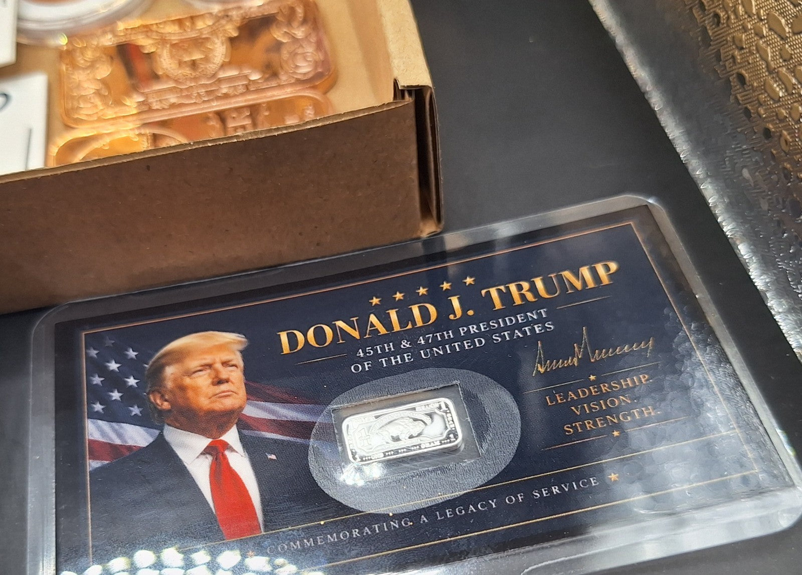 DELUXE ESTATE SALE LOT Goldbacks Silver Bars Copper Gold Flakes US Coins Trump