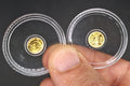 2x 1/500 oz .9999 Fine Gold Rounds Eye of Ra Egyptian & American Eagle Set