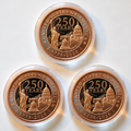 SET  3x - 1 oz U.S. 250th Anniversary Copper Rounds in Capsule .999 Fine Bullion