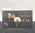 Winston Churchill Tribute Card w/ Genuine 1/500 oz .9999 Gold Eagle Round