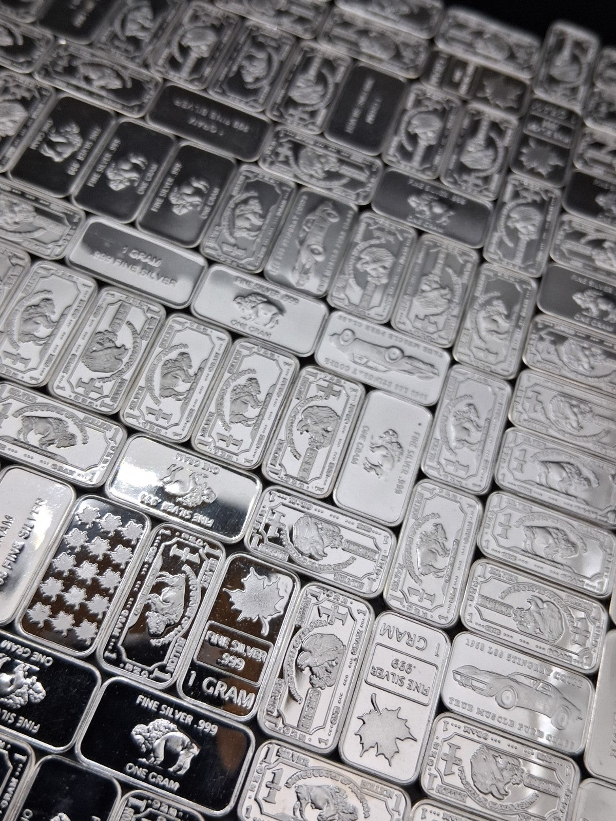 150x PURE .999 Fine Silver Rounds & Bars Mix Bullion Estate Lot Valcambi, Eagle