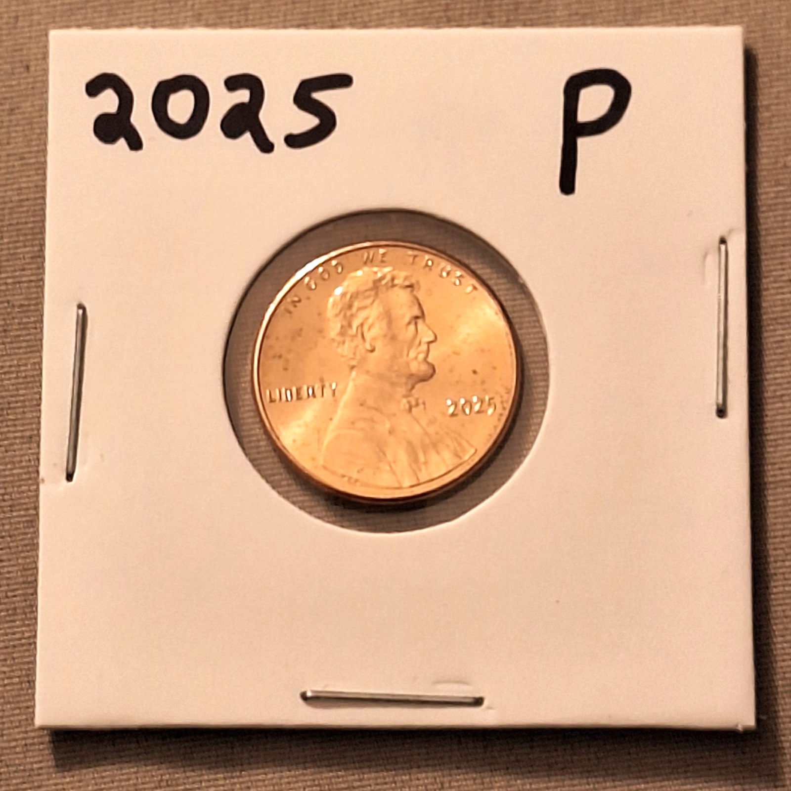5x 2025 PD P D ABRAHAM LINCOLN SHIELD CENT BRILLIANT UNCIRCULATED ⭐ READY 2 SHIP