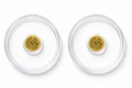 2x 1/500 Troy Oz .9999 Fine Gold Egyptian Eye of Ra Round Coin Bullion Handmade