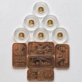 5x 24K Liberty Gold Coins 1/200 oz .9999 + FREE 5x 1 oz Copper Bars Set