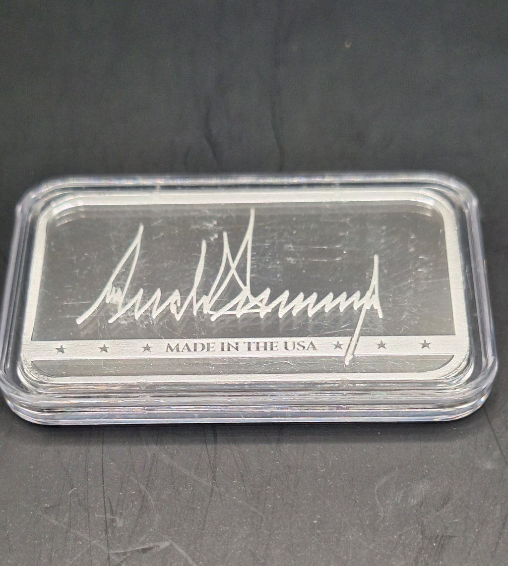 Trump Presidential Silver Bar (Colorized) - 1 Troy Ounce, .999 Pure Silver