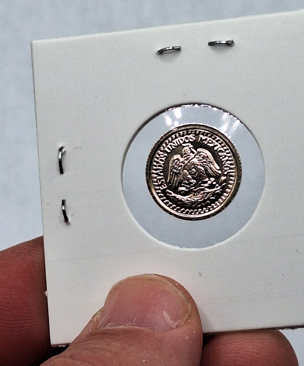 14K Gold 2 Pesos & 2.5 Pesos Coin Set Privately Minted in Protective Holders