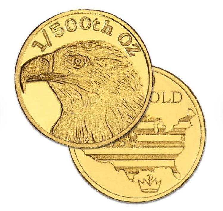 American Bald Eagle Gold 1/500th Ounce Round - .9999 Pure