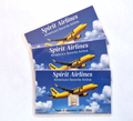 3x Rare Spirit Airlines Tribute Cards w/ 1 Gram Valcambi Silver Bar (1992-2026)