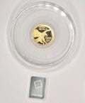 🔥 24K Lady Liberty Gold Coin 1/200 oz .9999 + FREE Valcambi Bar ✨