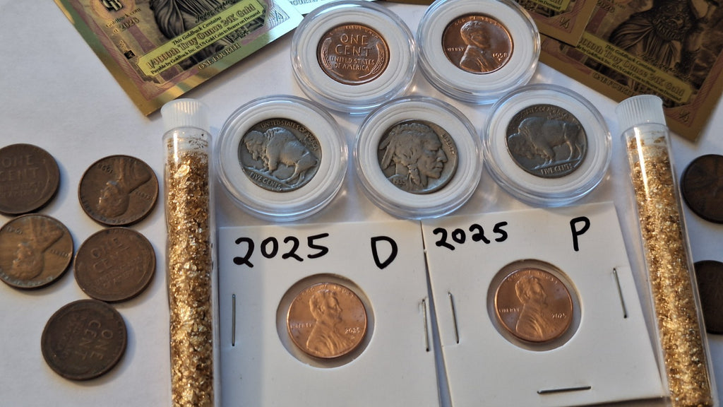 ESTATE SALE COIN LOT | Wheat Pennies, Buffalo Nickels, Goldbacks & Gold Flakes