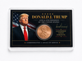 Donald Trump Display Card w/ 2025-P Lincoln Cent Last Penny Minted UNC FS