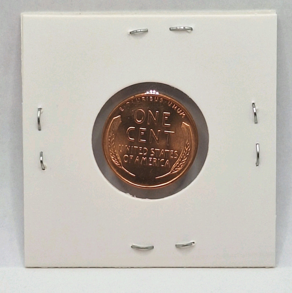 Lincoln Wheat Penny Cent BU Uncirculated - Brilliant Coin in Protective Holder