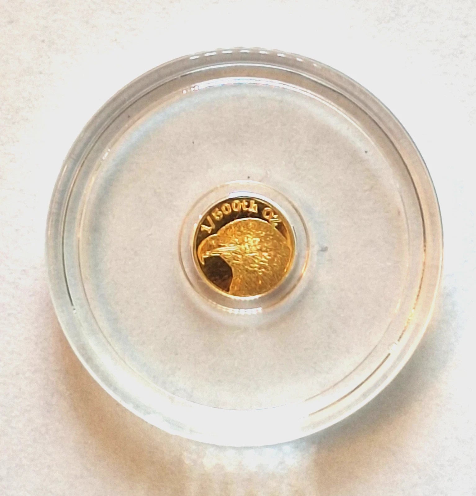 2x 1/500 oz .9999 Fine Gold Rounds Eye of Ra Egyptian & American Eagle Set