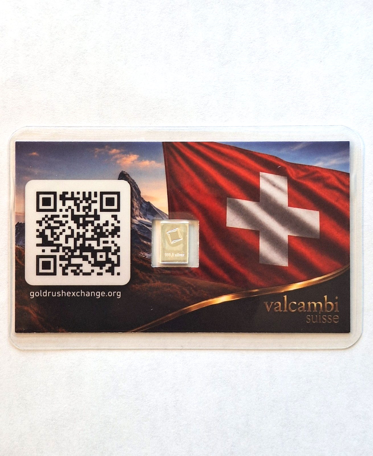 Donald Trump & Valcambi Suisse Tribute Card Set w/ 1g .999 Fine Silver Bars