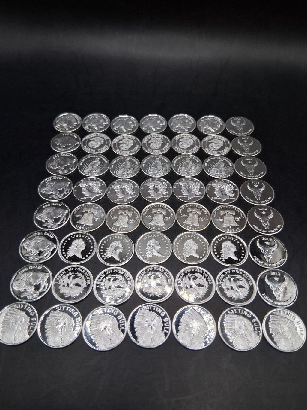 Lot 45 x Pure .999 Fine Silver Rounds Premium New Bullion Estate Coin Designs 🔥
