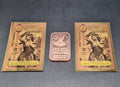 2 Idaho Goldback 1/4 Gold Notes & 1 Oz Copper Bar Random Design Metal Set