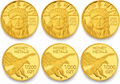 Set of 3 🇺🇸 Lady Liberty & Mercury Gold Rounds | 1/200 oz .9999 Fine ✨