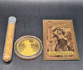 Deluxe Gold Collection Saint Gaudens Gold Coin, Goldback & Gold Flakes Set