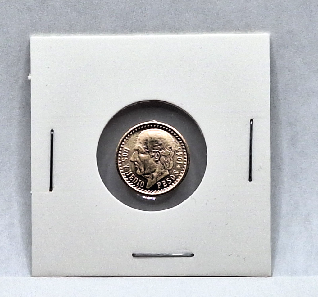 ✨ 14K 2.5 Pesos Gold Coin 🇲🇽💛 Privately Minted *IN Protective Holder*
