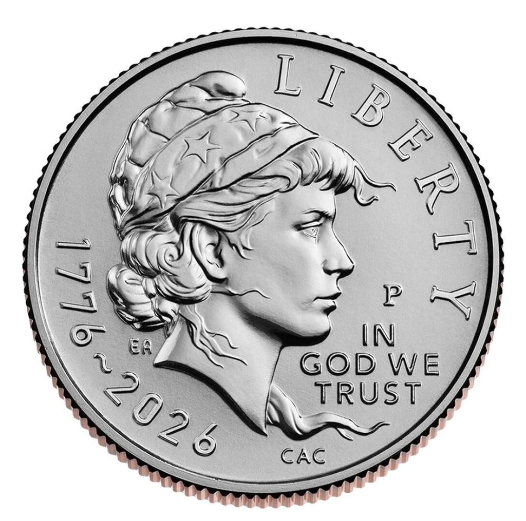 Set 2 x 2026 P&D Mint Emerging Liberty Dime 50-Coin Rolls