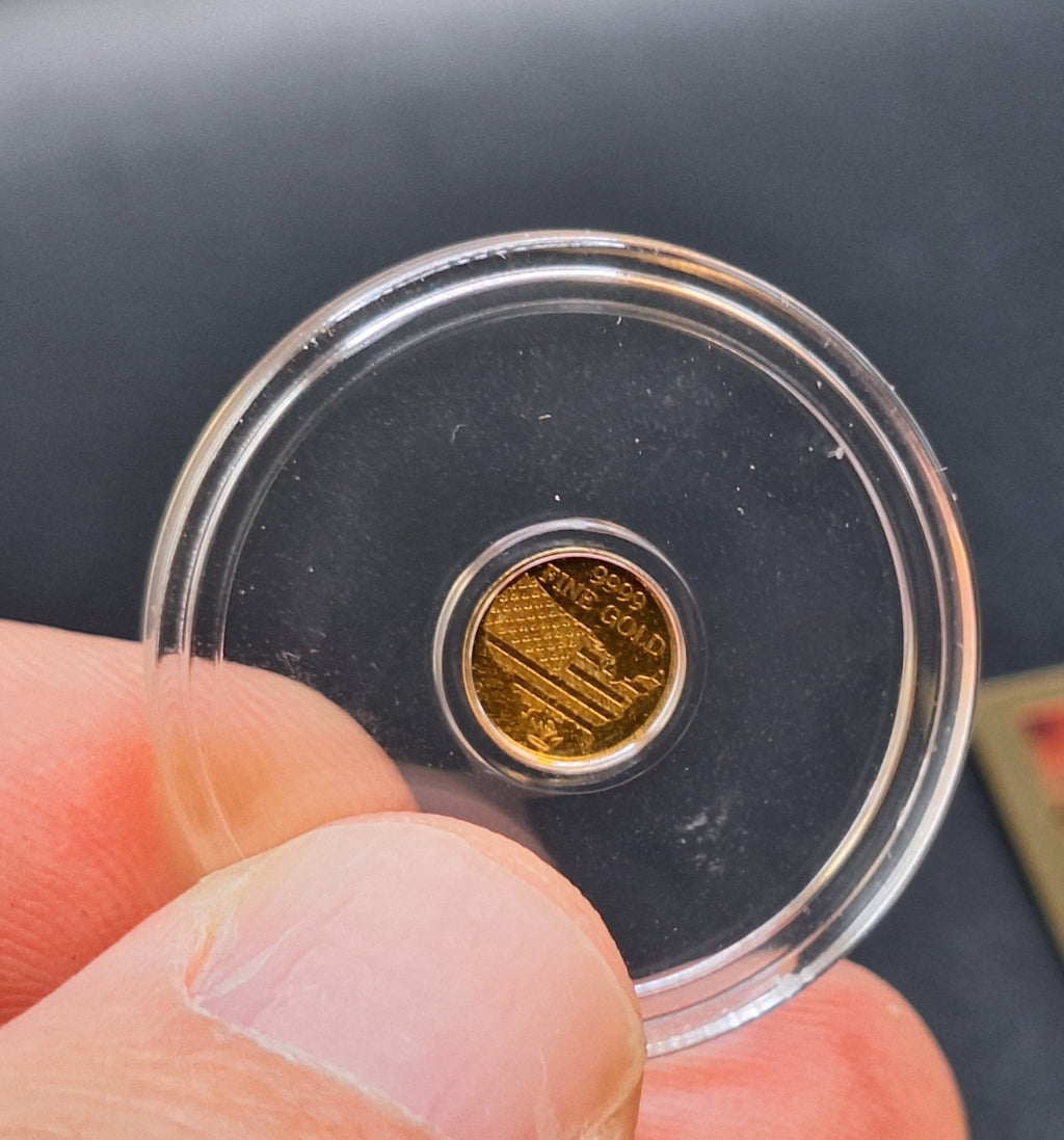 Florida Goldback 1/2 Note & American Eagle 1/500 oz .9999 Fine Gold Round