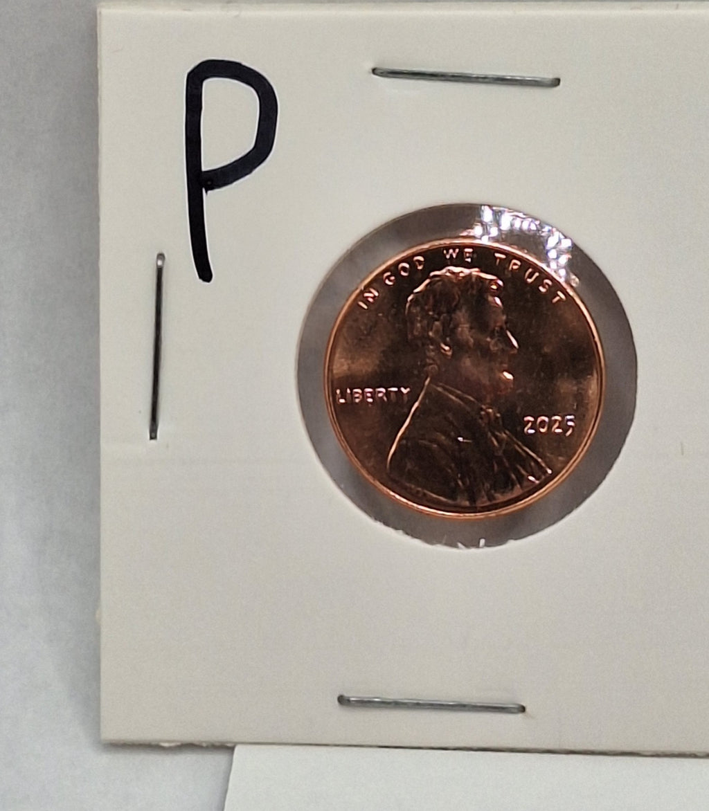 2025 PD P D ABRAHAM LINCOLN SHIELD CENT BRILLIANT UNCIRCULATED ⭐ READY 2 SHIP