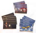 5x Trump Spirit Airlines & Valcambi Tribute Card Set w/ 1g .999 Fine Silver Bars