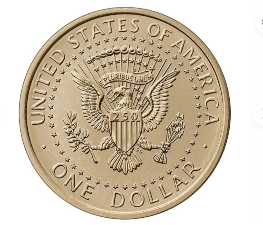 Set 5 x 2026 P President Trump Semiquincentennial $1 Coins ($5 Total)