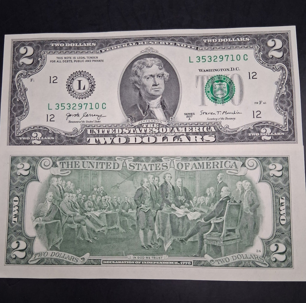 Lot 4 x $2 Bill Two Dollar Bill Uncirculated $8 Total Random Year Chose # Lots