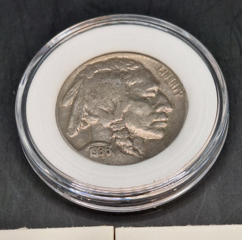 Buffalo Nickel Full Date in Holder & 2025 P&D Lincoln Shield Cent Set BU