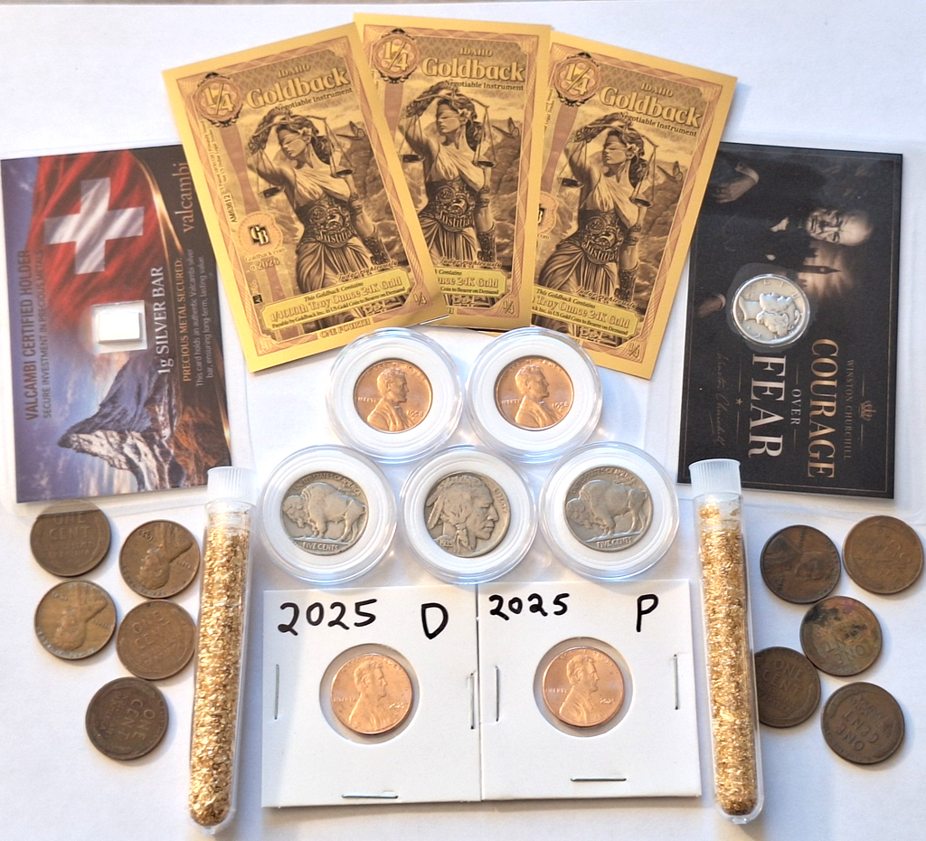 ESTATE SALE COIN LOT | Wheat Pennies, Buffalo Nickels, Goldbacks, Gold & Silver