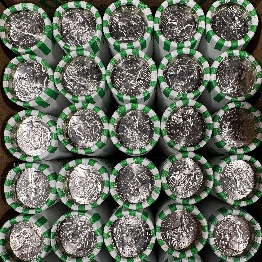 America 250 EMERGING LIBERTY DIMES 1776–2026 Uncirculated Rolls Set - P & D Mint