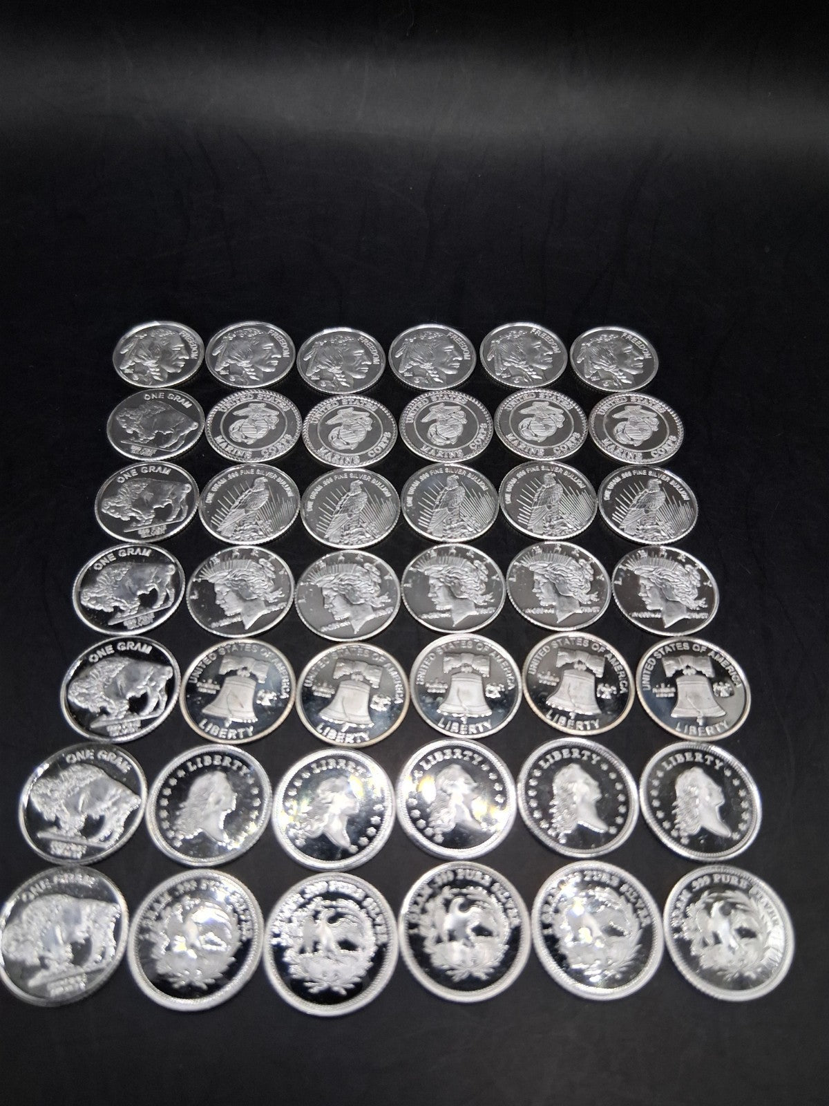Lot 38 x Pure .999 Fine Silver Rounds Premium New Bullion Estate Coin Designs 🔥