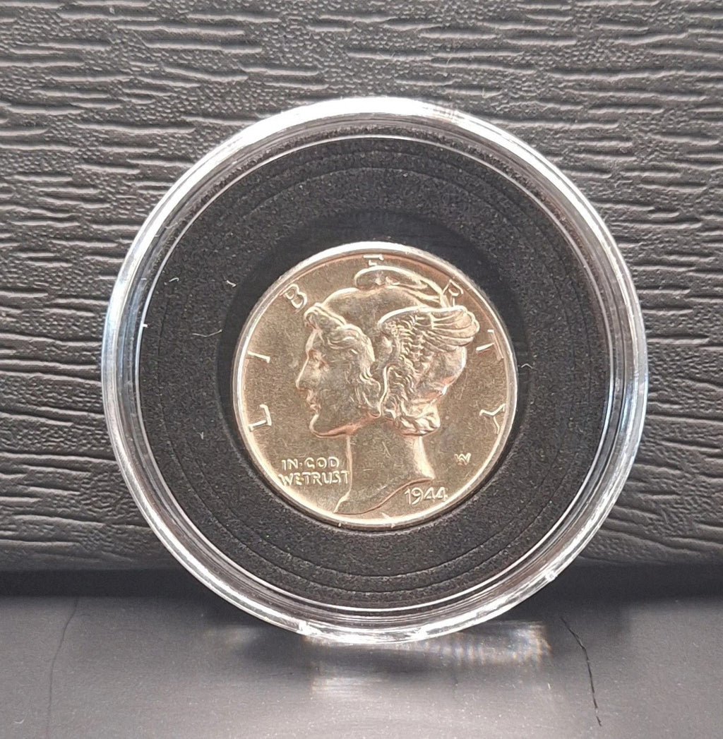MERCURY DIME GEM BU UNCIRCULATED 90% SILVER 10C PDS IN CASE HOLDER (1)