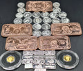 Gold Silver Copper Bullion Lot .999 Fine Bars Rounds Mixed Set Stacker
